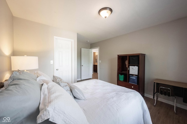 13829 Black Canyon Ct, Fishers, IN 46038 - bedroom with wood finished floors and baseboards