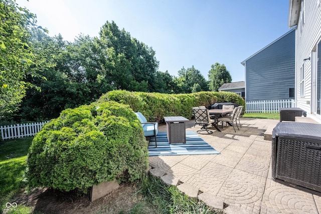 13829 Black Canyon Ct, Fishers, IN 46038 - view of patio with outdoor dining space