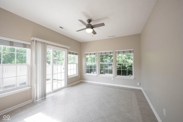 6586 Quail Run, Fishers, IN 46038 - unfurnished room with ceiling fan and tile patterned flooring