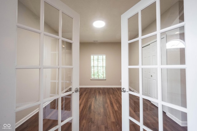 6586 Quail Run, Fishers, IN 46038 - interior space with french doors and wood finished floors