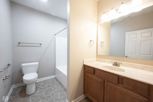 6586 Quail Run, Fishers, IN 46038 - full bathroom featuring vanity, shower / bath combination, and tile patterned flooring