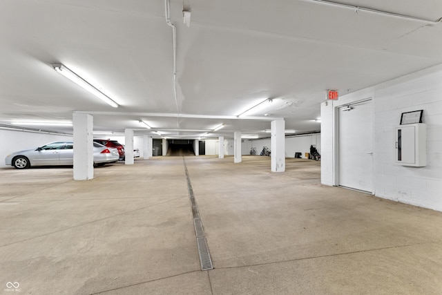 932 N Broadway St Unit 4, Indianapolis, IN 46202 - parking deck with concrete block wall