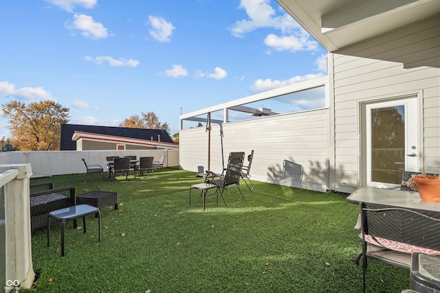 932 N Broadway St Unit 4, Indianapolis, IN 46202 - view of fenced backyard