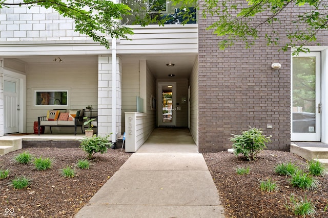 932 N Broadway St Unit 4, Indianapolis, IN 46202 - doorway to property featuring brick siding