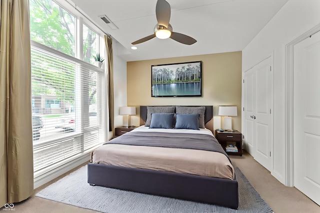 932 N Broadway St Unit 4, Indianapolis, IN 46202 - bedroom featuring ceiling fan and carpet