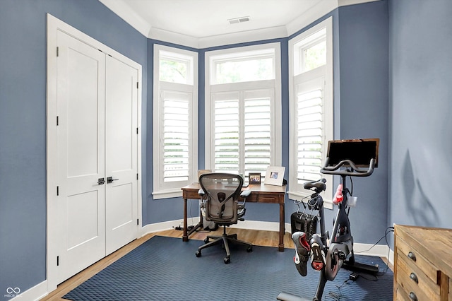 906 Berkhamsted Ln, Carmel, IN 46032 - office space with healthy amount of natural light and wood finished floors