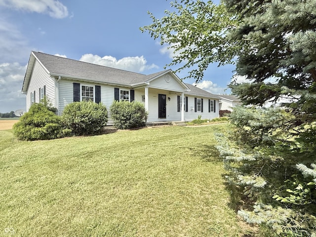 1687 Killion Ave, Seymour, IN 47274 - ranch-style home featuring a front yard and a shingled roof