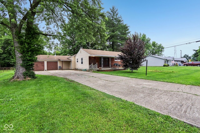 3921 S Lasalle St, Indianapolis, IN 46237 - single story home featuring driveway, a garage, and a front yard
