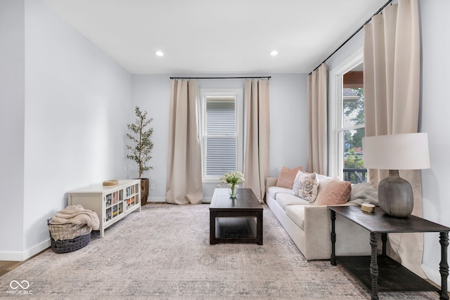 3035 Guilford Ave, Indianapolis, IN 46205 - living area featuring baseboards and recessed lighting