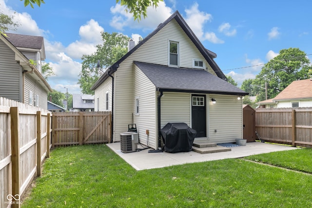 3035 Guilford Ave, Indianapolis, IN 46205 - rear view of property featuring a gate, a patio, and a fenced backyard