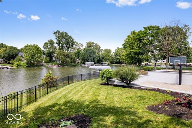 12208 Island Dr, Indianapolis, IN 46256 - view of yard with a water view