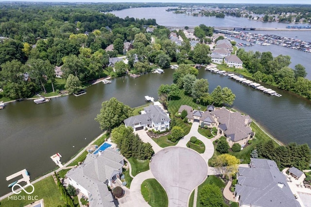 12208 Island Dr, Indianapolis, IN 46256 - view of property location with a large body of water and nearby suburban area