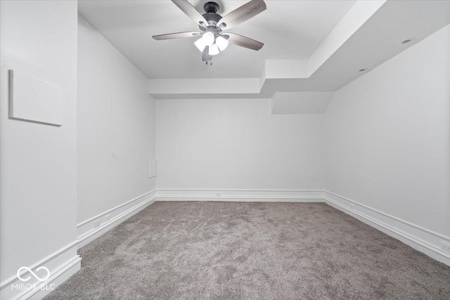 12208 Island Dr, Indianapolis, IN 46256 - bonus room featuring carpet floors and a ceiling fan