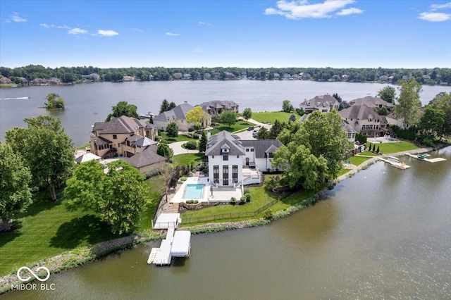 12208 Island Dr, Indianapolis, IN 46256 - aerial view of a large body of water
