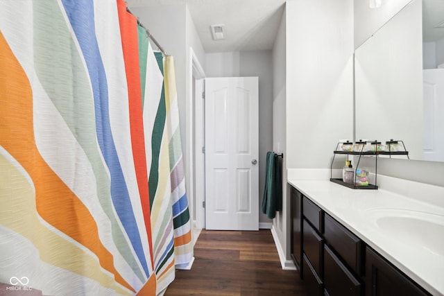 14453 Glapthorn Rd, Fishers, IN 46037 - full bath with vanity and wood finished floors