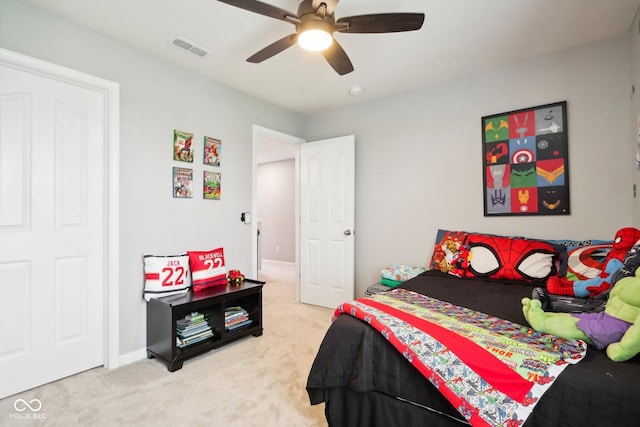 14453 Glapthorn Rd, Fishers, IN 46037 - bedroom featuring carpet floors and ceiling fan