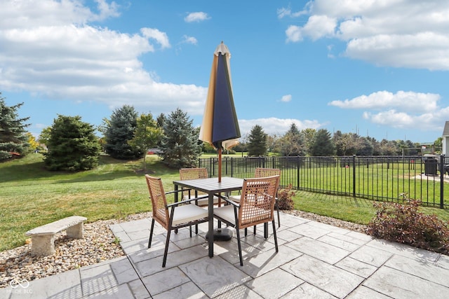 14453 Glapthorn Rd, Fishers, IN 46037 - view of patio featuring outdoor dining space
