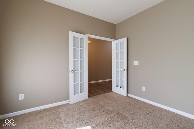 6610 Aberdeen Dr, Mccordsville, IN 46055 - spare room with carpet floors and french doors