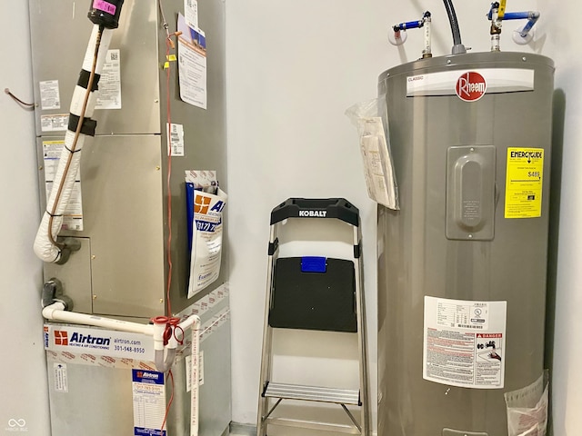 213 Drewood Dr, Trafalgar, IN 46181 - utilities with electric water heater and water heater