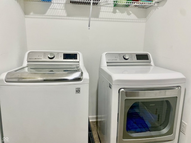 213 Drewood Dr, Trafalgar, IN 46181 - washroom with independent washer and dryer