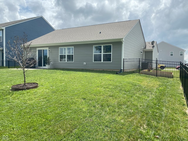 213 Drewood Dr, Trafalgar, IN 46181 - back of house featuring roof with shingles