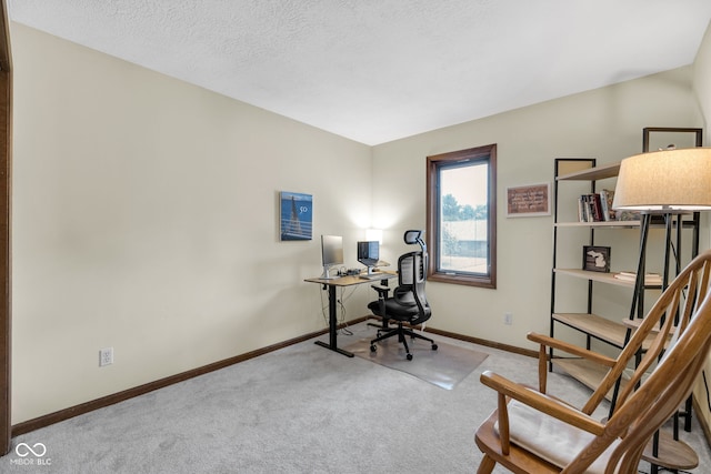 8525 Winding Ridge Rd, Indianapolis, IN 46217 - carpeted home office featuring baseboards