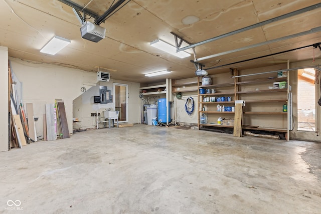 396 W 500 S, Anderson, IN 46013 - garage with a garage door opener and a heating unit