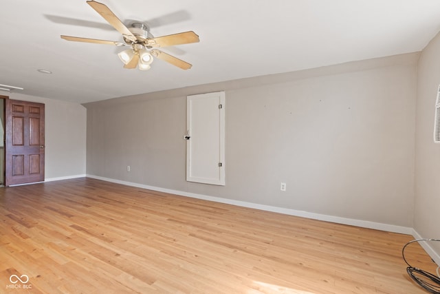 396 W 500 S, Anderson, IN 46013 - unfurnished room featuring light wood-type flooring and a ceiling fan