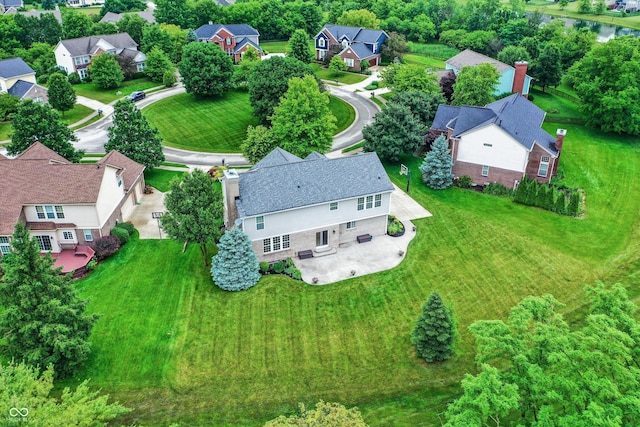 3345 Kilkenny Cir, Carmel, IN 46032 - aerial perspective of suburban area