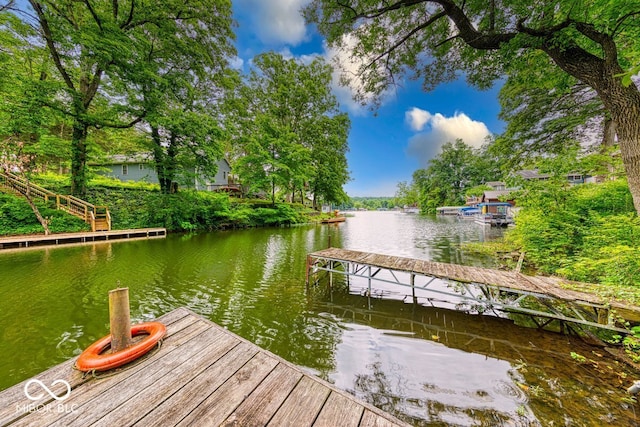 8635 S Providence Dr, Nineveh, IN 46164 - dock with a water view