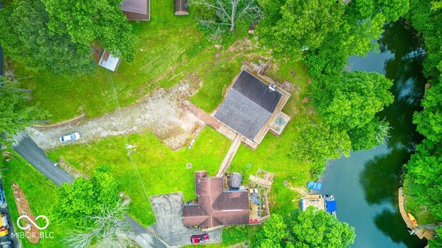 8635 S Providence Dr, Nineveh, IN 46164 - aerial view of a nearby body of water