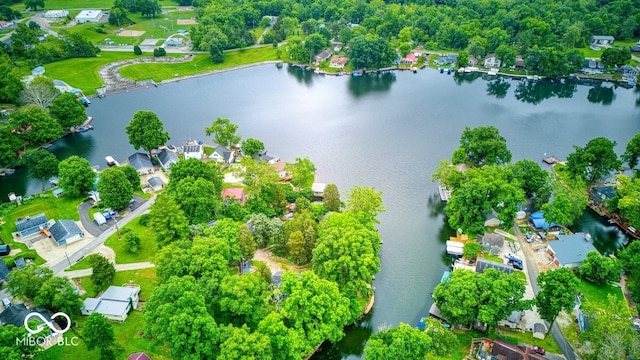 8635 S Providence Dr, Nineveh, IN 46164 - aerial view of residential area featuring a large body of water