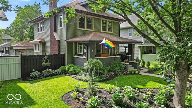 4046 N Park Ave, Indianapolis, IN 46205 - view of front of property featuring a chimney and roof with shingles
