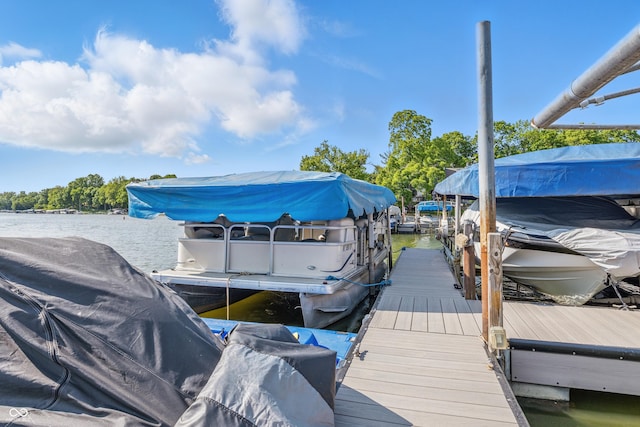 8158 Shorewalk Dr Unit F, Indianapolis, IN 46236 - dock featuring a water view
