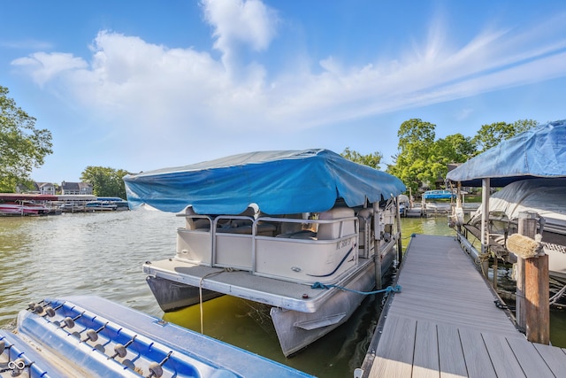 8158 Shorewalk Dr Unit F, Indianapolis, IN 46236 - dock featuring a water view