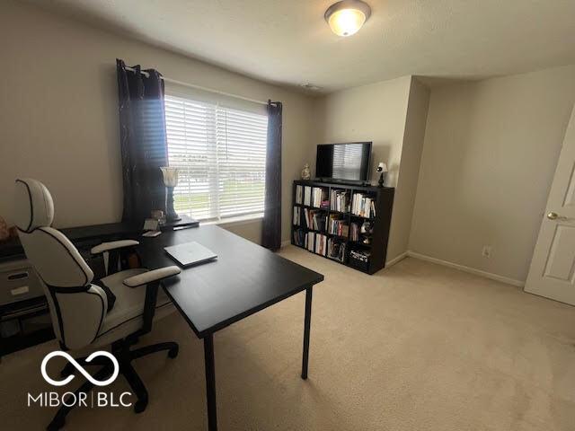 2231 Abbey St, Brownsburg, IN 46112 - carpeted office with baseboards