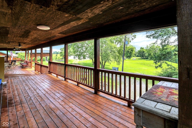 1155 Cope Rd, Martinsville, IN 46151 - deck featuring a lawn and outdoor dining area