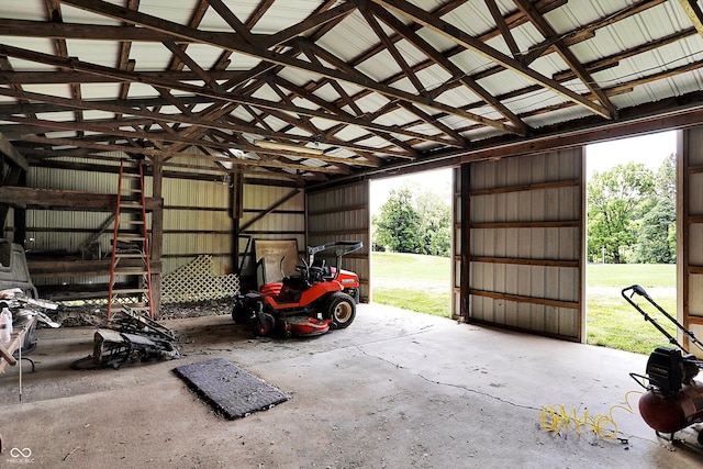 1155 Cope Rd, Martinsville, IN 46151 - garage with metal wall