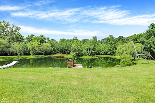 1155 Cope Rd, Martinsville, IN 46151 - view of grassy yard featuring a water view