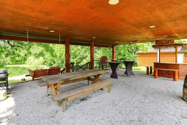 1155 Cope Rd, Martinsville, IN 46151 - view of patio featuring outdoor dining area