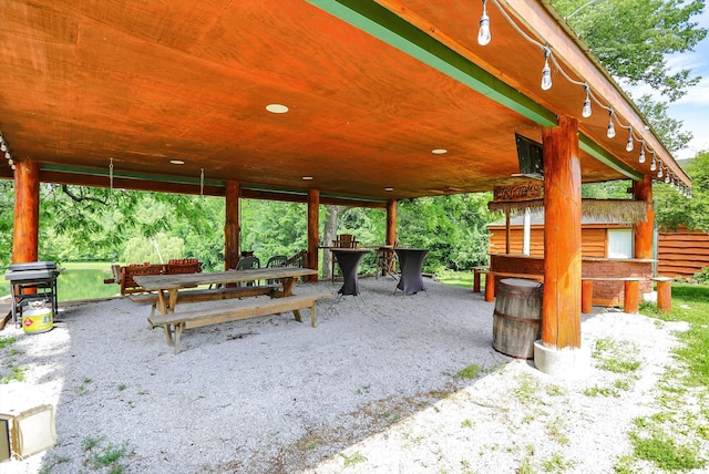 1155 Cope Rd, Martinsville, IN 46151 - view of patio with grilling area and outdoor dining space