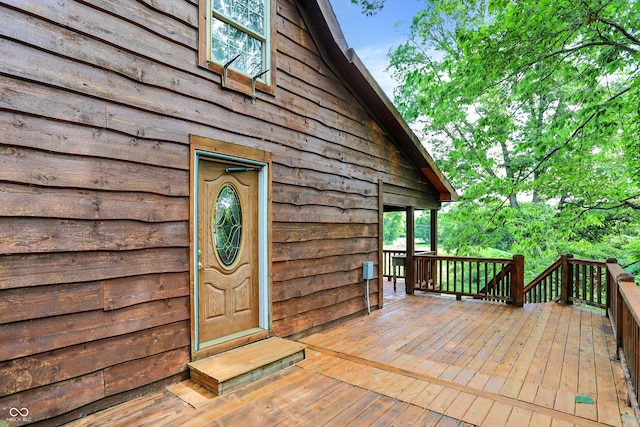 1155 Cope Rd, Martinsville, IN 46151 - property entrance with a deck