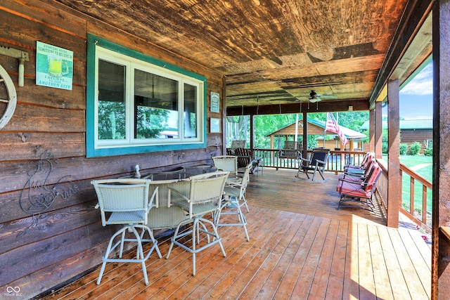 1155 Cope Rd, Martinsville, IN 46151 - deck with outdoor dining area