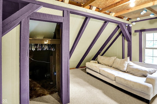 1155 Cope Rd, Martinsville, IN 46151 - carpeted living room featuring lofted ceiling