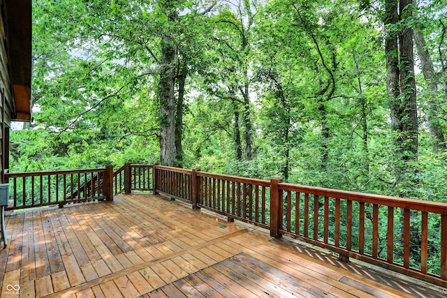 1155 Cope Rd, Martinsville, IN 46151 - deck with a wooded view