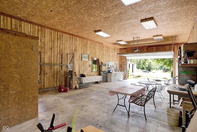 1155 Cope Rd, Martinsville, IN 46151 - garage with wood walls