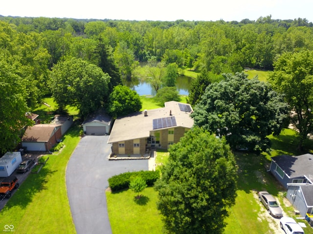 3265 Tulip Dr, Indianapolis, IN 46227 - bird's eye view of a nearby body of water and a forest