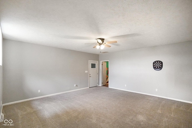 13041 S Finer St, Pimento, IN 47866 - empty room featuring a ceiling fan and carpet flooring
