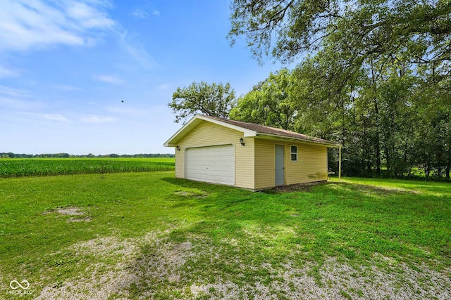 13041 S Finer St, Pimento, IN 47866 - detached garage featuring a view of countryside and agricultural area