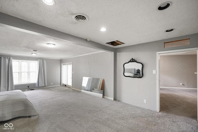 13041 S Finer St, Pimento, IN 47866 - carpeted empty room with a textured ceiling